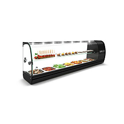 Avis Vitrine Tapas Réfrigérée 2 Etagères Série SLIM avec 7 Bacs GN 1/6 - SAYL