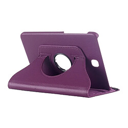 Acheter Wewoo Housse Étui Violet pour Samsung Galaxy Tab S2 8.0 Litchi Texture en cuir de rotation de 360 degrés avec support multi-fonctionnel