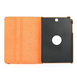 Acheter Wewoo Housse Étui Orange pour Samsung Galaxy Tab A 9.7 / P550 Litchi Texture 360 degrés de rotation en cuir de protection avec support