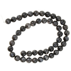 bricolage larvikite labradorite noire pierre gemme labradorite ronde perles en vrac 8mm pas cher