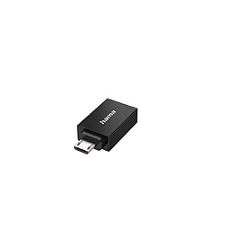 HAMA Adaptateur USB-OTG, fiche micro-USB - port USB, USB 2.0, 480 Gbit/s