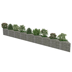 Avis vidaXL Mur de gabion Acier galvanisé 630x30x50 cm