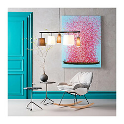 Avis Karedesign Tableau Touched fleurs pirogue bleu et rose 120x160cm Kare Design