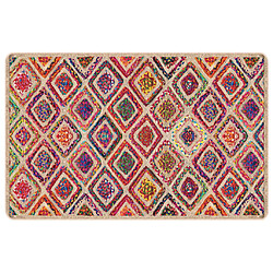 vidaXL Tapis lavable multicolore 190x300 cm antidérapant