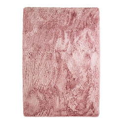 Thedecofactory NEO YOGA - Tapis lavable à base fine et souple extra doux rose 225x340 