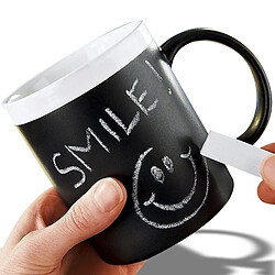 Totalcadeau Mug tableau noir pour écrire avec une craie