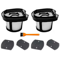 Filtre pour la gomme à poils d'animaux Bissell, aspirateur à main 2284W 2390 2389 2390A, pièces de rechange 1614212 1614203 1614204,(paquet 2 + 4 + 1)