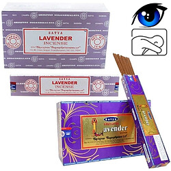 Encens indien calme et clairvoyance Lavande Satya Sai Baba 4x (48 batons)