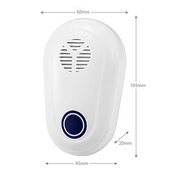 Avis Wewoo 4W électronique ultrasons anti moustique blanc rat souris cafard insecte antiparasitaire répulsif, prise de l'UE, AC 90-250V