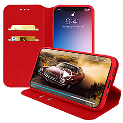 Avizar Housse iPhone 11 Pro Étui Folio Portefeuille Fonction Support rouge