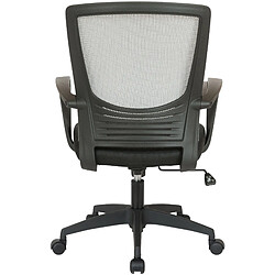 Avis Decoshop26 Chaise fauteuil de bureau sur roulettes en maille gris et noir réglable avec accoudoirs BUR10357