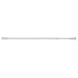 Msv Barre douche blanche 70 - 120 cm