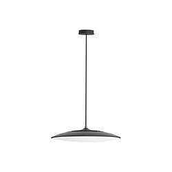 Luminaire Center Suspension Slim Noir, blanc givré