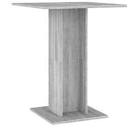 vidaXL Table de bistro Sonoma gris 60x60x75 cm Bois d'ingénierie