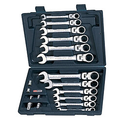 Kstools KS Tools 503.4868 Coffret de clés mixtes a cliquet a tete inclinable a verrouillage Gear plus