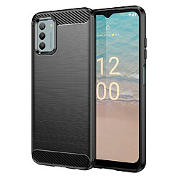 Htdmobiles Coque pour Nokia G42 5G - housse etui silicone gel carbone + verre trempe - NOIR