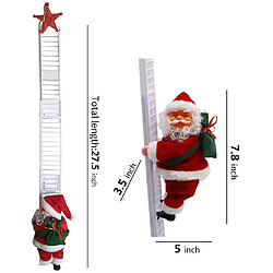 Avis Universal Montez l'échelle Santa Claus, Christmas Electric Climing Santa Decoration