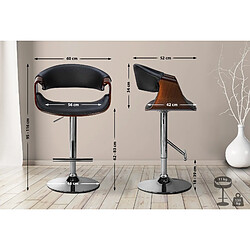 Non Tabouret de bar Foley simili cuir