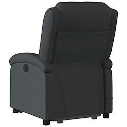 Acheter vidaXL Fauteuil inclinable de massage noir cuir véritable