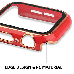 Coque en TPU électroplaqué, Or rouge pour votre Apple Watch Series 7 41mm