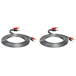 QED XT40i - Paire de Câble d'Enceintes de 4 mm² (2 x 2 m)