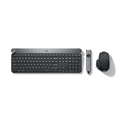 Acheter Logitech Craft RF Wireless + Bluetooth QWERTY US International Noir, Gris