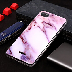 Wewoo Coque en TPU Motif Marbre Pour Xiaomi Redmi 6A Violet