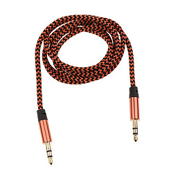 Avis Câble auxiliaire audio 3,5 mm nylon tressé mâle vers mâle aux cordes # 4