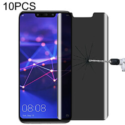 Wewoo Film de verre trempé Pour Huawei Mate 20 Lite 10 PCS 9H Protecteur d'écran anti-reflets de confidentialité à 180 degrés