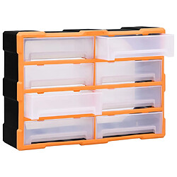 Avis vidaXL Organisateur multi-tiroirs avec 8 grands tiroirs 52x16x37 cm