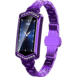 Wewoo Bracelet connecté B78 0,96 pouces IPS écran couleur IP67 Étanche Smart Watch Braceletrappel de message de soutien / moniteur de fréquence cardiaque / Oxymètre / surveillance de la pression artérielle / du sommeil Violet