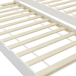 Acheter vidaXL Cadre de lit extensible sans matelas blanc bois de pin 90x200cm