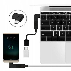 Acheter GUPBOO Adaptateur USB-C à angle de 90 degrés double face,JL810