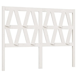 Maison Chic Tête de lit moderne pour chambre - Décoration de lit Blanc 141x4x100 cm Bois massif de pin -MN39462