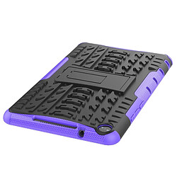 Wewoo Housse Coque Pour Huawei MediaPad M5 Lite 8 TPU Texture des pneus + antichoc PC avec support Violet pas cher