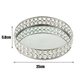 Avis MIROIR ROND BOUGIE PLATEAU BIJOUX DIAMANTE MIROIR PLATEAU CRISTAL de MARIAGE BOUGIE PLAQUE BONBONS MAQUILLAGE BOÎTE de RANGEMENT DESSERT FRUITS