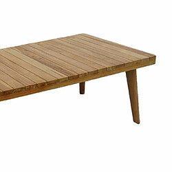 Mes Table basse de jardin 120x60x40 cm en teck naturel