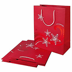 Sigel Lot de 3 sacs cadeau Motif vague/Noël Format 26 x 33 x 12,5 cm pas cher