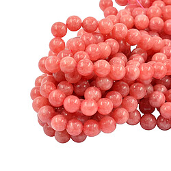 Acheter argent naturel rhodochrosite perles rondes en vrac fabrication de bijoux de jade 8mm