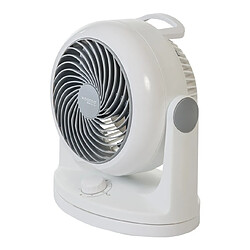 Iris Ohyama Ventilateur Silencieux de Bureau avec Oscillation - Woozoo - HD18, Plastique, Blanc, 34 W, 23m², 29 x 19 x 31 cm