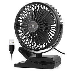 Avis Rêve élevé? Mini Ventilateur USB, 360? Rotation, Ventilateur Clip Portable, 3 Vitesses, Ventilateur de Table silencieux pour Bureau, Maison et Bureau, Noir (Alimenté par USB)