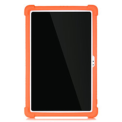 Coque en silicone avec béquille coulissante orange pour votre Samsung Galaxy Tab A7 10.4 (2020) T500