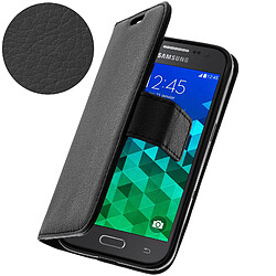 Avizar Etui Portefeuille - Housse Porte-Carte - Samsung Galaxy Core Prime - Noir