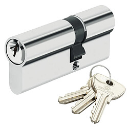 Cylindre de sécurité pour porte barillet 30 x 60 mm Alpha Bricard 3 clés BRICARD - Cylindre de sécurité ALPHA pour porte, barillet avec 3 clés, Canon résistant au......