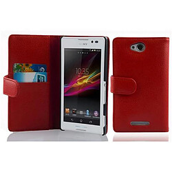 Cadorabo Coque Sony Xperia C Etui en Rouge