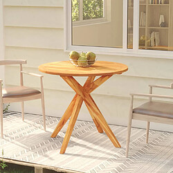 vidaXL Table de jardin 85x85x75 cm Bois d'acacia solide