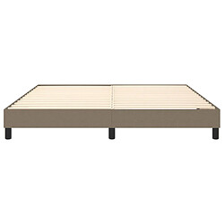 Acheter vidaXL Cadre de lit sans matelas taupe 180x200 cm tissu