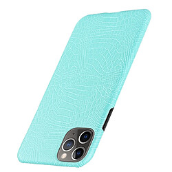 Wewoo Coque Rigide Pour iPhone 11 Pro Crocodile antichoc Texture PC + Etui PU Vert clair