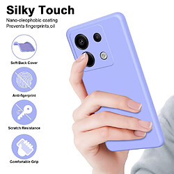 Avis Htdmobiles Coque pour Xiaomi Redmi Note 13 Pro 5G / Poco X6 5G - housse etui silicone gel fine + verre trempe - MAUVE