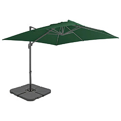 Maison Chic Parasol Jardin | Parasol avec base portable Vert - GKD75128